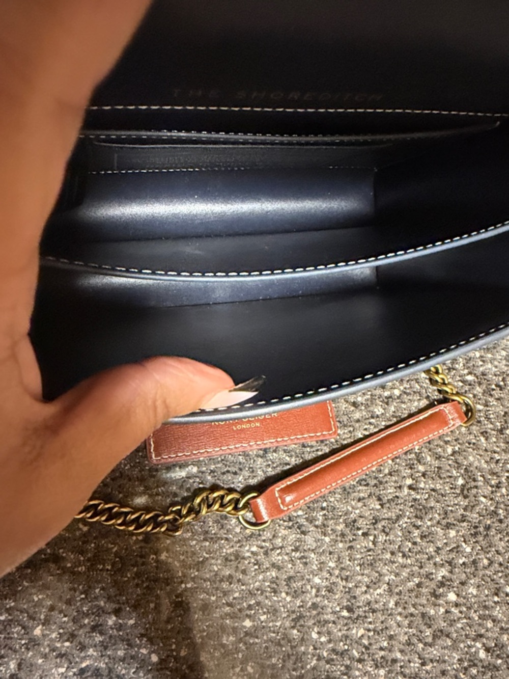 Kurt Geiger The Shoreditch Denim jeweled bag. Like New Rare - Picture 3 of 6